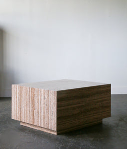 Mid Century Modern Travertine Coffee Table