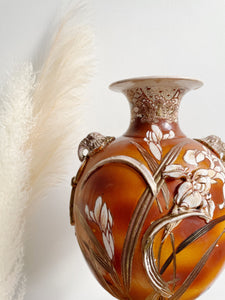 Ornate Vase with Elephant Head Handles