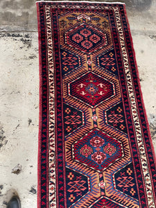 Vintage Hand Knotted Wool Rug