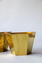 Load image into Gallery viewer, Pair of Brass Wall Planters
