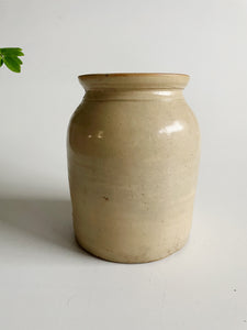 Antique Ivory Stoneware Vase