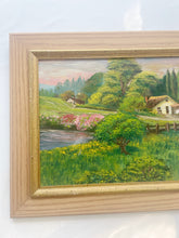 Load image into Gallery viewer, Vintage Landscape Oil Painting Circa 1961
