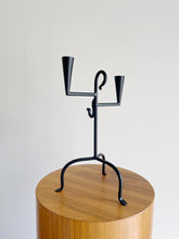 Load image into Gallery viewer, Wrought Iron Candelabra with Candle Snuffer
