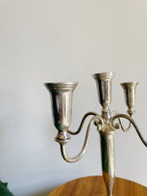 Load image into Gallery viewer, Vintage Silver Plate Candelabra by Godinger, 5 Light / Taper Candle Holder
