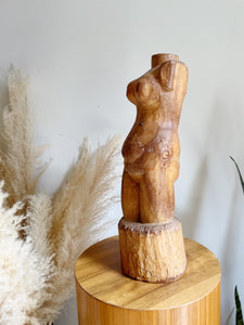 Female Form Wooden Sculpture