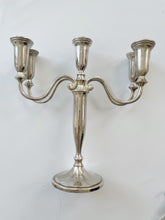 Load image into Gallery viewer, Vintage Silver Plate Candelabra by Godinger, 5 Light / Taper Candle Holder
