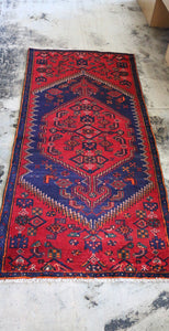 Vintage Hand-knotted Wool Rug