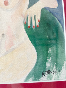 Nude Still Life Water Color Painting