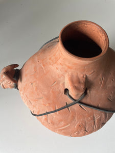 Terracotta Goat Vase