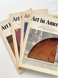 Stack of 4 Vintage Art in America Magazines