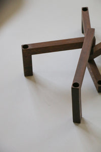 Wooden Handmade Mid Century Modern Candelabra