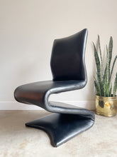 Load image into Gallery viewer, Post Modern Pleather S Chair in the Style of Verner Patton
