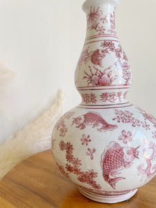 Pink Koi Vase