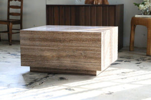 Mid Century Modern Travertine Coffee Table