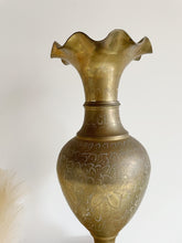 Load image into Gallery viewer, Large Etched Brass Vase
