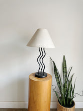 Load image into Gallery viewer, 1980s Postmodern Memphis Style Wave Table Lamp
