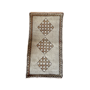 Vintage Hand Knotted Wool Rug