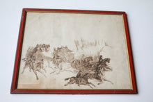 Load image into Gallery viewer, Antique Framed Ink Drawing
