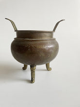 Load image into Gallery viewer, Brass Footed Planter with Dragon Motif
