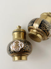 Load image into Gallery viewer, Brass Salt &amp; Pepper Shakers
