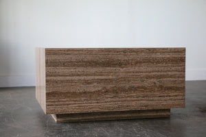 Mid Century Modern Travertine Coffee Table