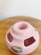 Load image into Gallery viewer, Vintage Camark Art Pottery Pink Flower Frog Vase
