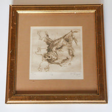 Load image into Gallery viewer, Framed Pig Drawing
