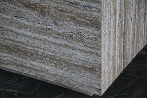 Mid Century Modern Travertine Coffee Table