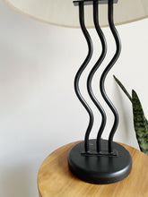 Load image into Gallery viewer, 1980s Postmodern Memphis Style Wave Table Lamp

