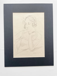 Profile of a Woman in the Style of Henri Matisse