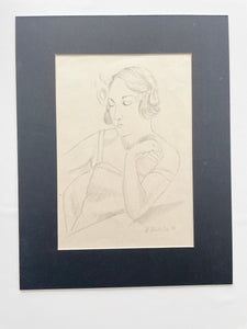 Profile of a Woman in the Style of Henri Matisse
