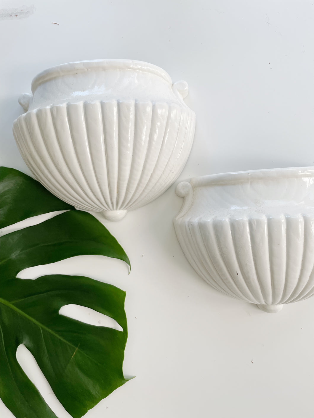 Pair of Wall Planters / Vase