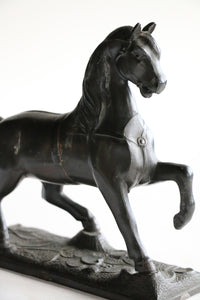 Antique Spelter Horse French

Clock Topper, c. late 1800's - early 1900's