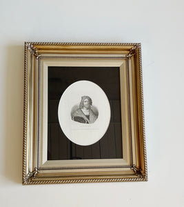 Framed Portrait of Italian Poet Antonio Tebaldeo