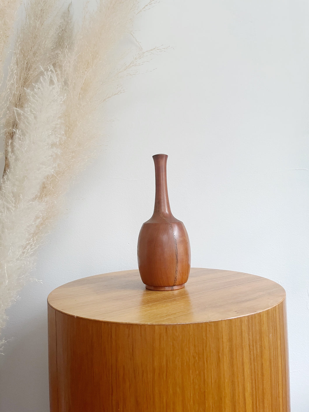 Handmade Wooden Vase Circa 1983