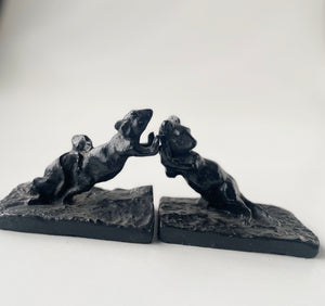 Cast iron Pushing Mice Bookends
