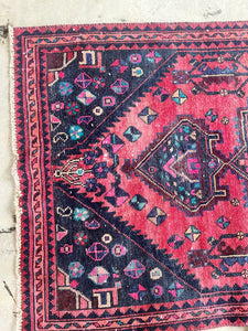 Vintage Hand Knotted Wool Rug