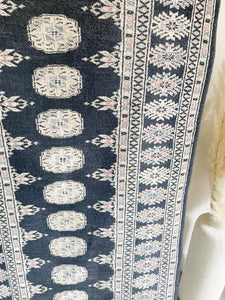 Vintage Hand Knotted Wool Rug