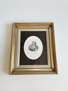 Framed Portrait of Italian Poet Antonio Tebaldeo