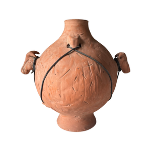 Terracotta Goat Vase