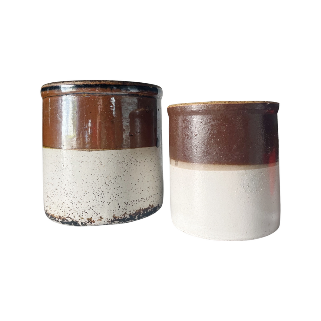 Pair Of Pottery Vases // Jars