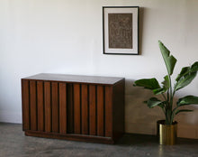 Load image into Gallery viewer, Sligh Mid Century Modern Walnut Sliding Door Credenza / Dresser
