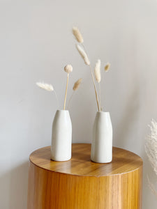 Pair of Soap Stone Vases // Candle Stick Holders