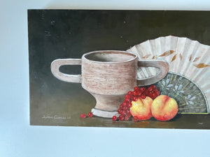 Still Life Oil Painting on Board by Syman Cowles