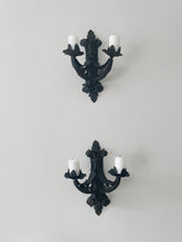 Load image into Gallery viewer, Pair of Antique Cast-Iron Wall Sconces
