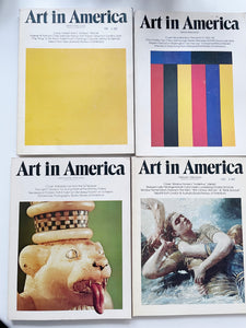 Stack of Art in America Magazines